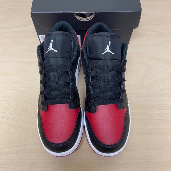 Nike Air Jordan 1 low gs bred toe - Picture 2 of 4